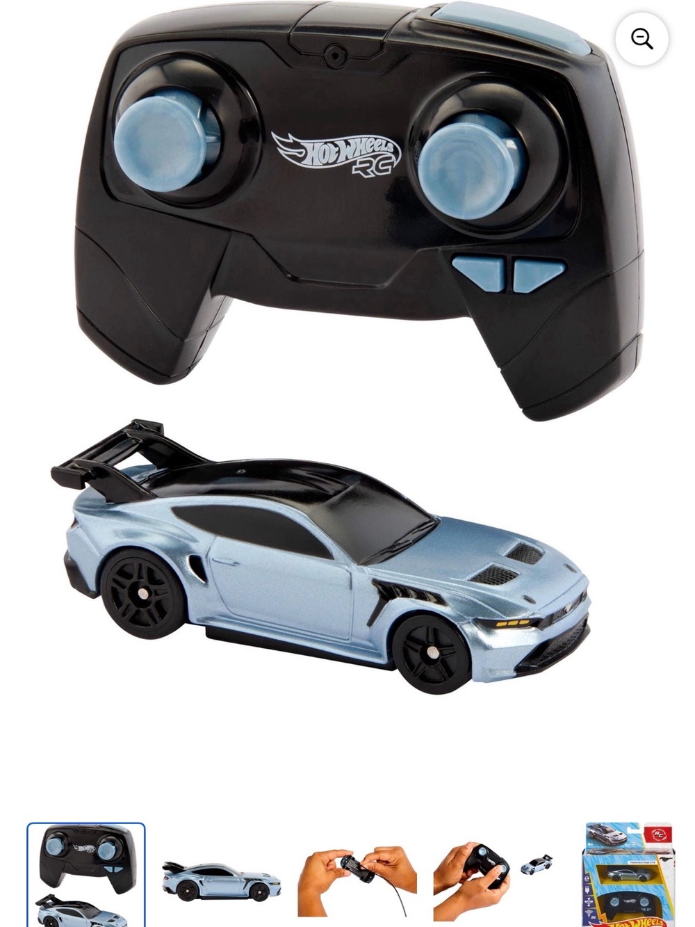 Hot Wheels RC 1:64 Ford Mustang GTD Remote Control Car USB Rechargeable NIB